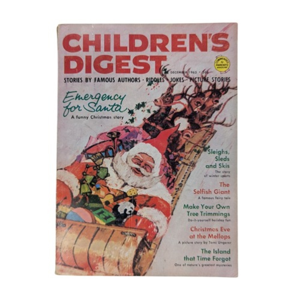 1963 Children's Digest Emergency For Santa & Other Stories